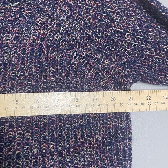 Faded Glory XL Sweater Multi Color Woven Marled Knit Crew Neck Pull Over - Picture 3 of 6